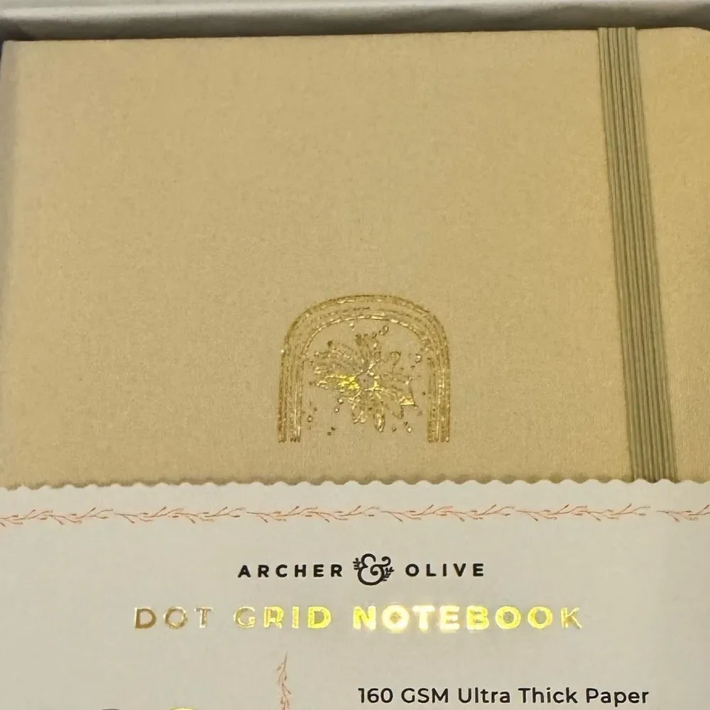 Archer and olive  Cream Dot Grid Notebook#21
